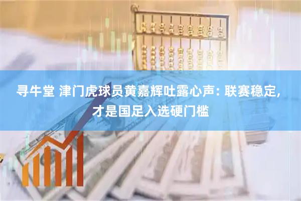 寻牛堂 津门虎球员黄嘉辉吐露心声: 联赛稳定, 才是国足入选硬门槛